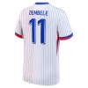 Officiële Voetbalshirt Frankrijk Dembele 11 Uit EK 2024 - Heren